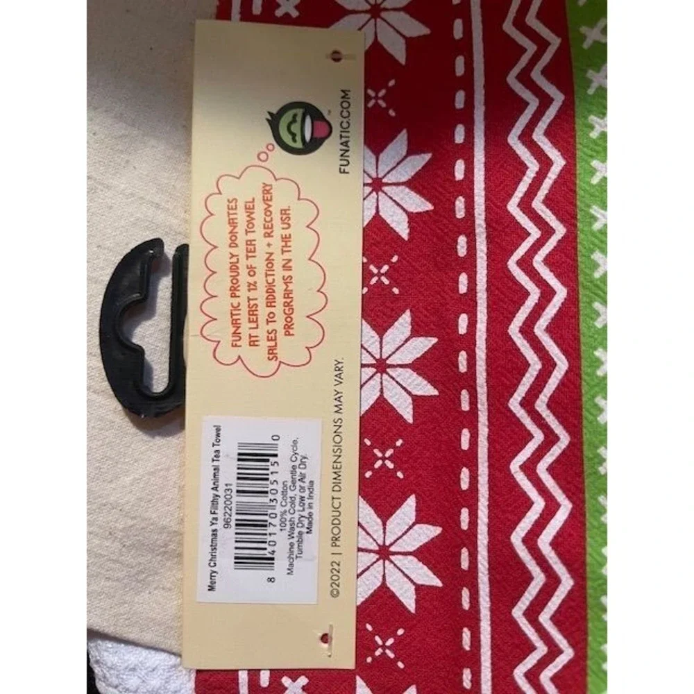Merry Christmas Cotton Tea Towel By Funatic  19